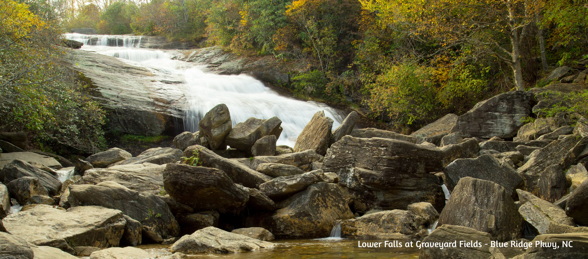 Lower Falls at Graveyard Fields - Blue Ridge Pkwy, NC